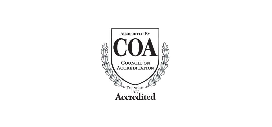 Certified by the Council on Accreditation signifying the agency is effectively managing its resources and providing the best possible services to all stakeholders.