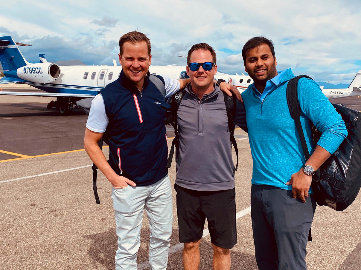 <strong>Vice Chairmen's Golf Event:</strong> Nick Leopard, Chadd Davis and Krish Ravipati