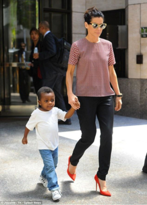 Sandra Bullock and Son